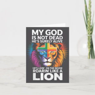 My God Is Not Dead - Christian Religious Bible Chu Card