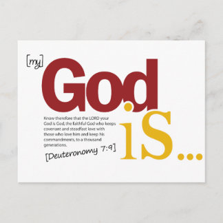 My God Is Postcard