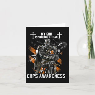 My God Is Stronger Than Crps Awareness Card