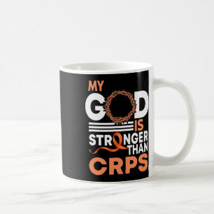 My God Is Stronger Than Crps Awareness Ribbon Coffee Mug