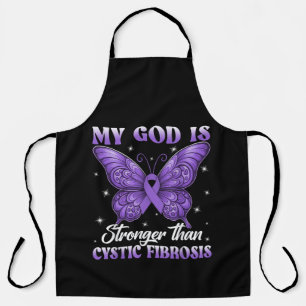 My God is Stronger Than Cystic Fibrosis  Apron
