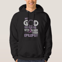 My God Is Stronger Than Epilepsy Awareness Ribbon