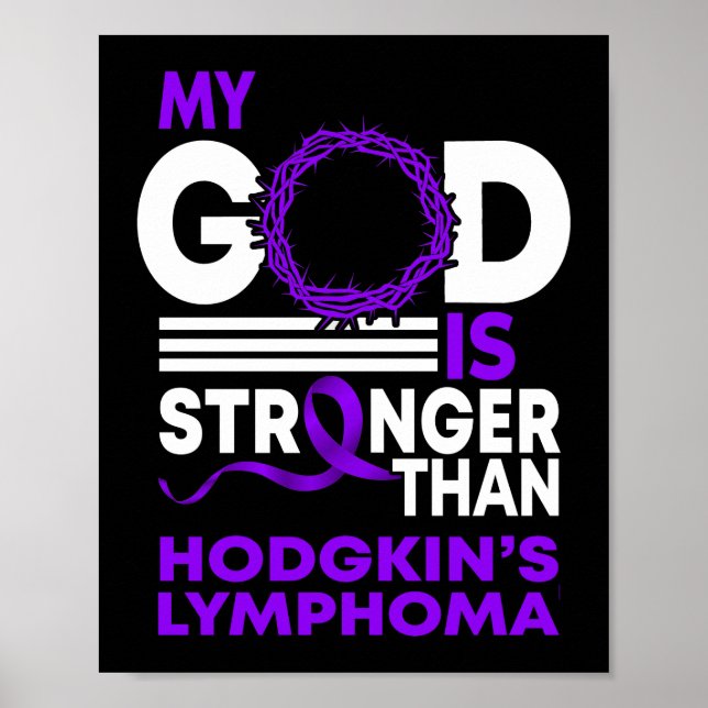 My God Is Stronger Than Hodgkin's Lymphoma Poster (Front)
