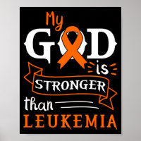 My God Is Stronger Than Leukemia Awareness Heart