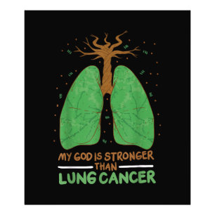 My God Is Stronger Than Lung Cancer Photo Print