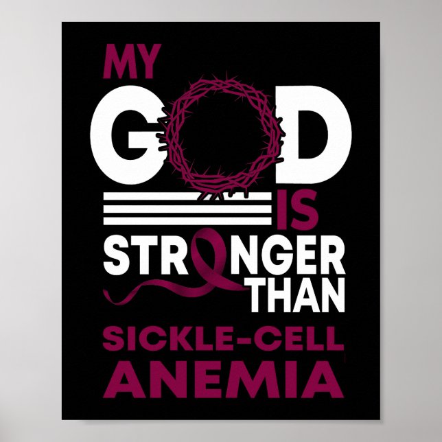 My God Is Stronger Than Sickle Cell Anaemia Poster (Front)