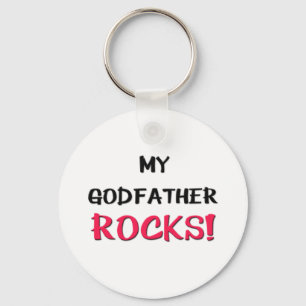 My Godfather Rocks Key Ring