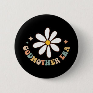 My Godmother Era Lover Groovy Retro Mothers Day On 6 Cm Round Badge