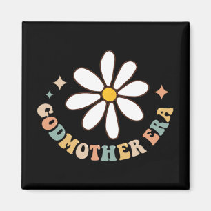 My Godmother Era Lover Groovy Retro Mothers Day On Magnet