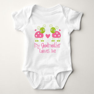 My Godmother Loves Me Baby Bodysuit