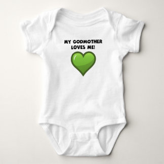My Godmother Loves Me Baby Bodysuit