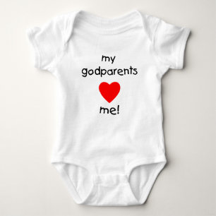 My Godparents Love Me Baby Bodysuit