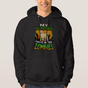 My Golden Retriever Protects Me From Zombies Funny Hoodie