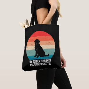 My Golden Retriever Was Right About You Retro Tote Bag