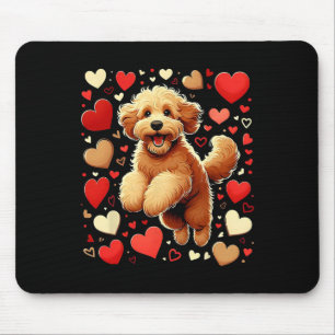 My Goldendoodle Is My Valentine Heartfelt Golden D Mouse Pad