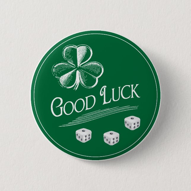 My Good Luck Bunco Button (Front)
