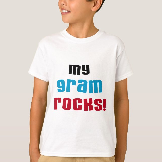 My Gram Rocks T-shirts and Gifts (Front)