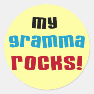My Gramma Rocks T-shirts and Gifts Classic Round Sticker