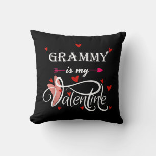 My Grammy Is My Valentine Valentines Day Grandson Cushion