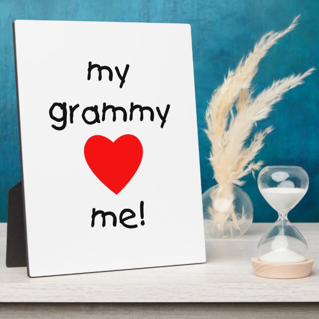 my grammy loves me plaque (Side)