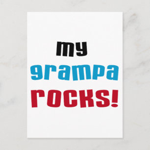 My Grampa Rocks T shirts and Gifts Postcard
