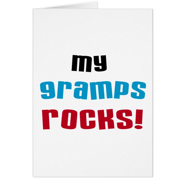 My Gramps Rocks T-shirts and Gifts (Front)