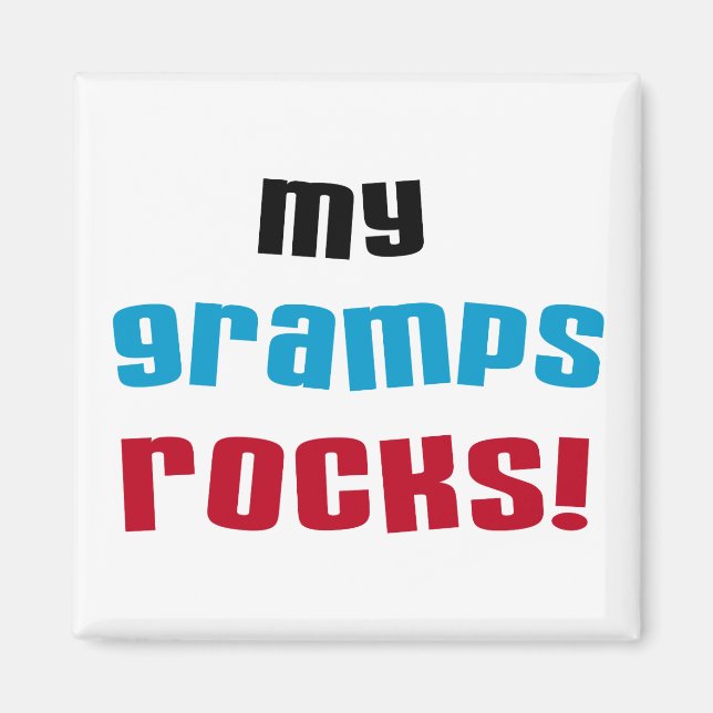 My Gramps Rocks T-shirts and Gifts Magnet (Front)