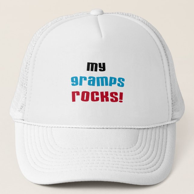 My Gramps Rocks T-shirts and Gifts Trucker Hat (Front)