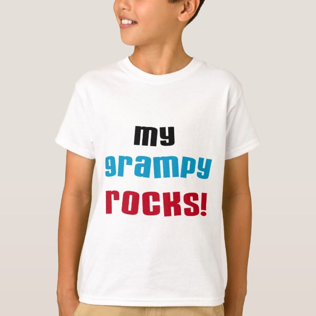My Grampy Rocks T shirts and Gifts (Front)