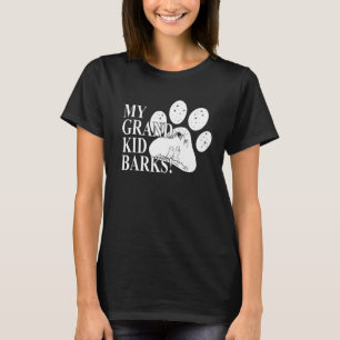 My Grand Kids Barks Dog Paw Mum T-Shirt