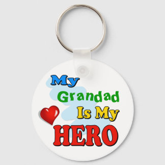 My Grandad Is My Hero – Insert your own name Key Ring