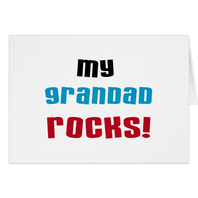 My Grandad Rocks T-shirts and Gifts (Front Horizontal)