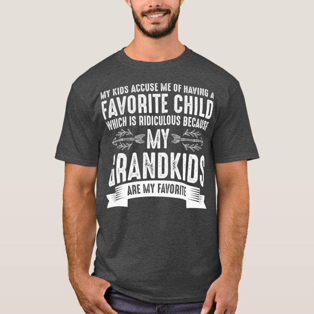 My Grandbabies Are My Favourite  Funny Grandma T-Shirt (Front)