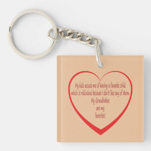 My Grandbabies are my Favourites Key Ring