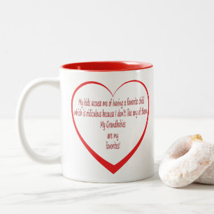 My Grandbabies are my Favourites Two-Tone Coffee Mug