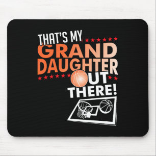 My Granddaughter - Bysketbyll Grandpa And Grandma Mouse Pad