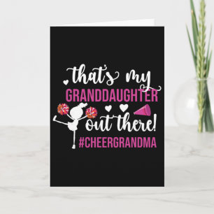 My Granddaughter Cheer Grandma Cheerleading Grandm Card