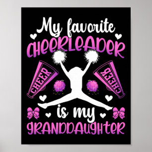 My Granddaughter Cheer Grandma Cheerleading Grandm Poster