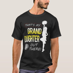 My Granddaughter Cheerleader Grandpa body funny yo T-Shirt