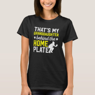My Granddaughter Grandma of A Softball Catcher Gra T-Shirt