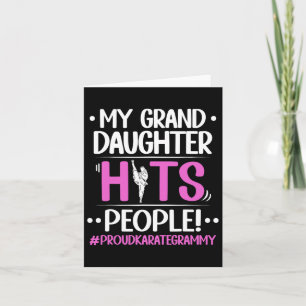 My Granddaughter Hits People Proud Karate Grammy G Card