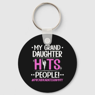 My Granddaughter Hits People Proud Karate Grammy G Key Ring