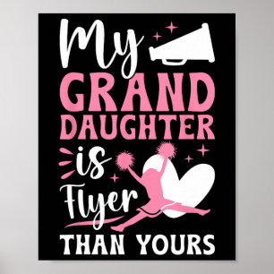 My Granddaughter Is Flyer Cheer Gigi Of A Cheerlea Poster