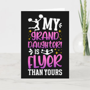 My Granddaughter Is Flyer Cheer Grammy Of A Cheerl Card