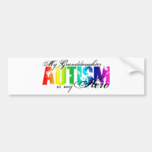 My Granddaughter My Hero - Autism Bumper Sticker