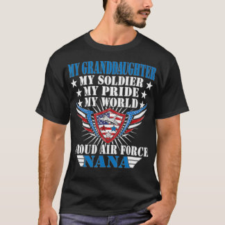 My Granddaughter My Soldier Airwoman Proud Air For T-Shirt