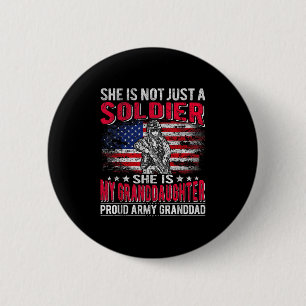 My Granddaughter My Soldier Proud Army Granddad Gr 6 Cm Round Badge