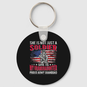 My Granddaughter My Soldier Proud Army Granddad Gr Key Ring