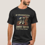 My Granddaughter Wears Combat Boots Proud Army Gra T-Shirt<br><div class="desc">Are you a proud grandpa of an Army or Military Granddaughter? Get yourself this vintage-looking veteran outfit to show your love for your Granddaughter on his birthday or Veteran's day. Wear this Army grandpa tee with pride on graduation ceremony, or deployment party. Perfect gift for those who is grandpa of...</div>