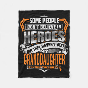 My Granddaughters Fight Is My Fight Leukaemia Awar Fleece Blanket